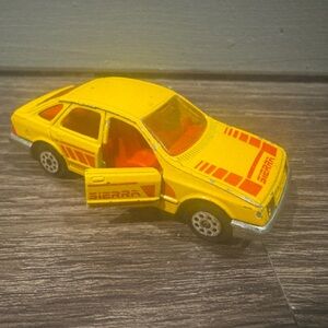 Vintage Majorette Yellow FORD SIERRA Euro No 272 1/58 France